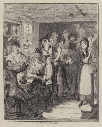 Jack Sheppard için çizim (gravür) by George (after) Cruikshank