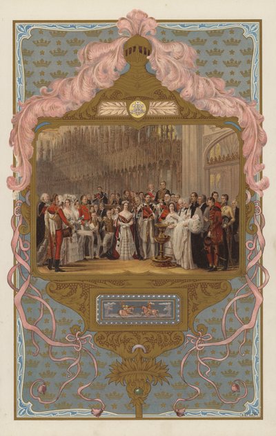 Gelecekteki Kral Edward VII'nin vaftizi (renkli taş) by George (after) Hayter