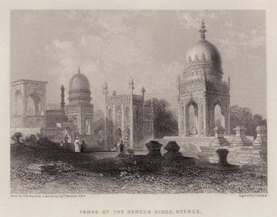Bereed Krallarının Mezarları, Beeder (renkli taş) by George (after) Howse
