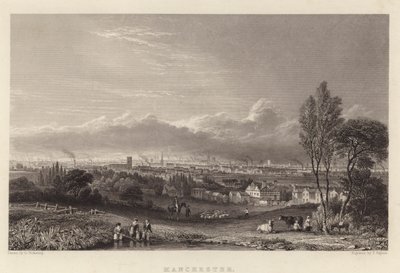 Manchester (gravür) by George (after) Pickering