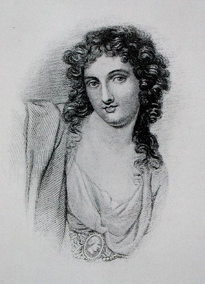 Lady Hamilton (c.1765-1815) (gravür) by George (after) Romney