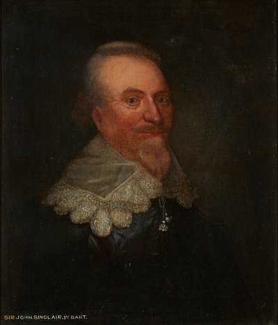 Sir John Sinclair (tuval üzerine yağlı boya) by George (circle of) Jamesone