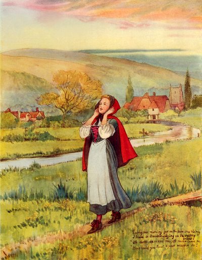 Bir sabah erkenden (renkli lito) by George 9th Earl of Carlisle Howard