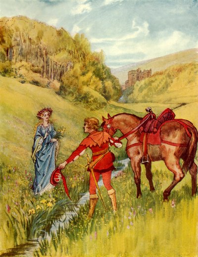 Leydi Margaret (renkli taş baskı) by George 9th Earl of Carlisle Howard
