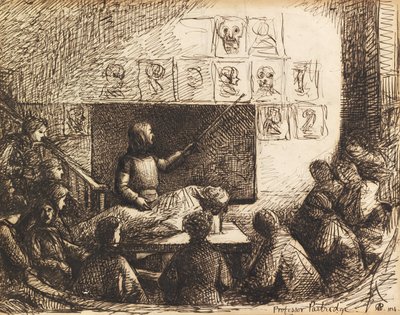 Profesör Partridge ile Kraliyet Akademi Okullarında Anatomi Dersi by George Adolphus Storey