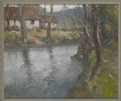 Normandiya'da Gri Gün, 1910 dolayları (tuval üzerine yağlı boya) by George Ames Aldrich