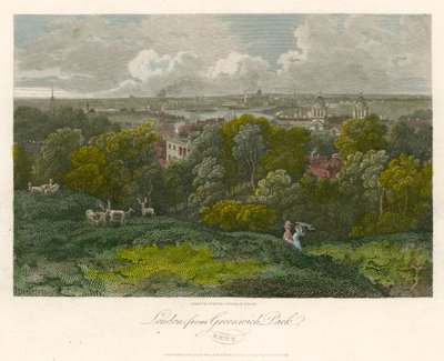 ಕೆಂಟ್ ಟರ್ಕ್‌ನ ಗ್ರೀನ್‌ವಿಚ್ ಪಾರ್ಕ್‌ನಿಂದ ಲಂಡನ್ by George Arnald
