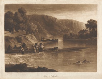 Sambre Kapısı'ndan Meuse ve Sambre by George Arnald