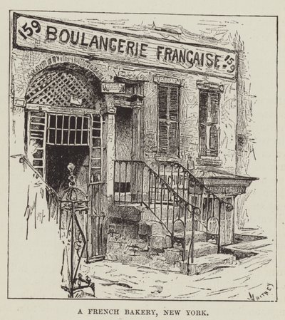 Bir Fransız Fırını, New York by George Augustus Sala