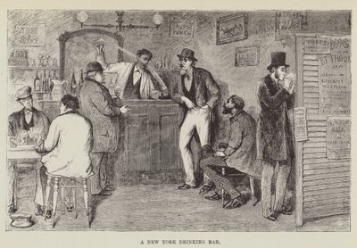 New York İçki Barı by George Augustus Sala