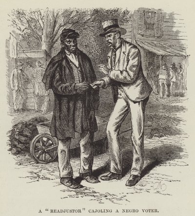 Bir zenci seçmeni kandıran bir düzenleyici by George Augustus Sala