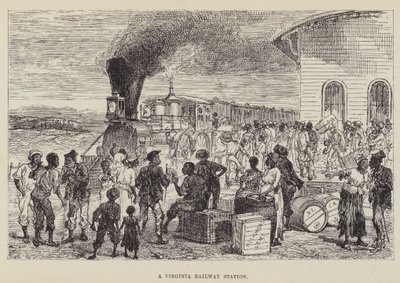 Bir Virginia Tren İstasyonu by George Augustus Sala