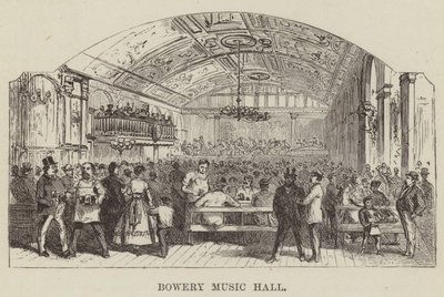 Bowery Müzik Salonu by George Augustus Sala