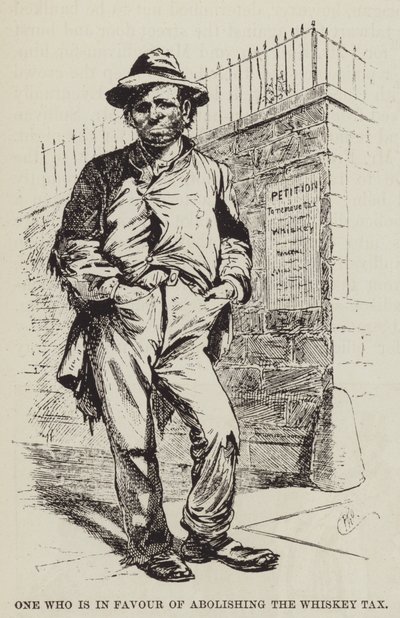 Viski Vergisinin Kaldırılmasından Memnun olan by George Augustus Sala