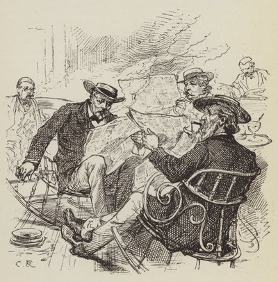 Kağıtları Okumak, Sandalyeleri Sallamak by George Augustus Sala