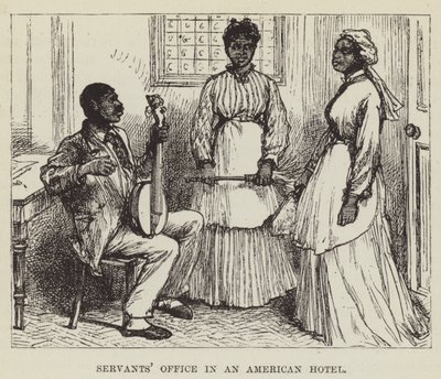 Bir Amerikan Otelinde Hizmetçiler Ofisi by George Augustus Sala