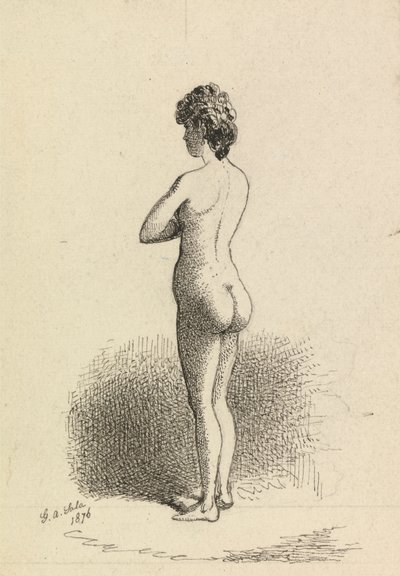 çıplak Kadın Ayakta by George Augustus Sala