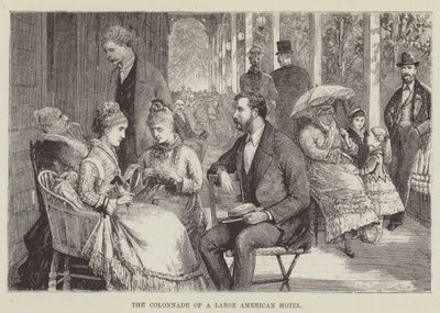 Büyük Bir Amerikan Otelinin Kolonatı by George Augustus Sala