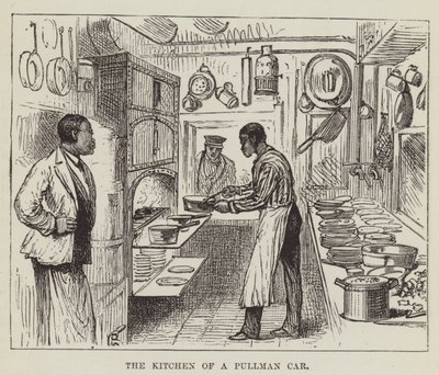 Bir Pullman Arabasının Mutfağı by George Augustus Sala