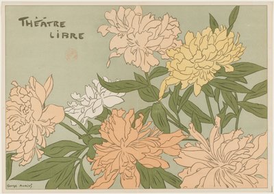 "Myrane" ve "Les Chapons" (Ücretsiz Tiyatro Programı) by George Auriol