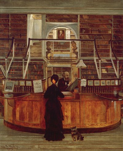 Philadelphia Kütüphanesi, 1875 by George Bacon Wood