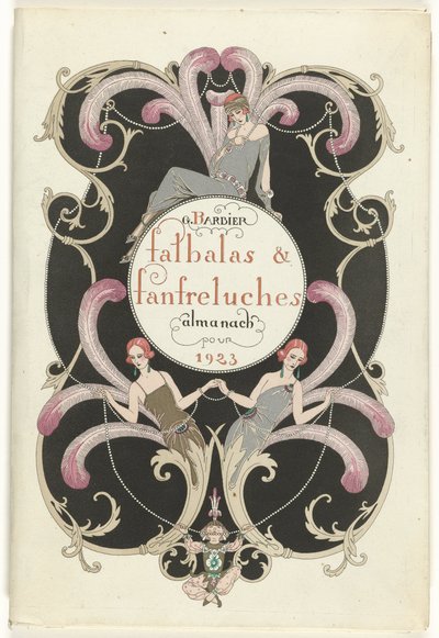 The Fashion Magazine as Temptress Falbalas ve Fanfreluches, Almanak of Present, Past & Future Modes for 1923, 2. yıl by George Barbier