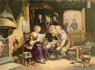 Evden Haberler, 1854 by George Baxter
