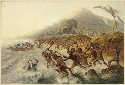 Ağıtlı Misyoner Katliamı Rahip J. Williams ve Bay Harris by George Baxter