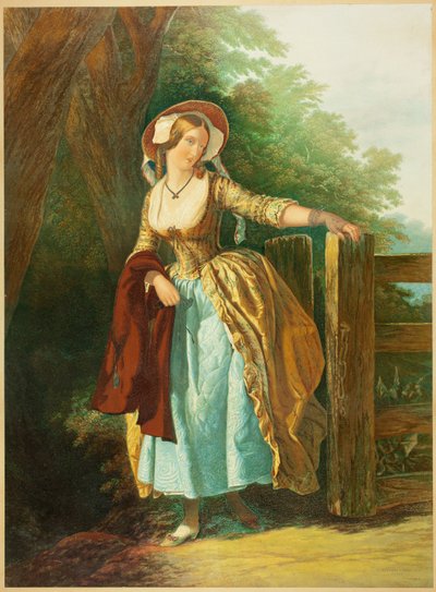 Ayrılık Bakışı (Man ve Box olmadan) by George Baxter