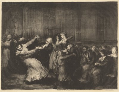 tımarhanede dans et by George Bellows