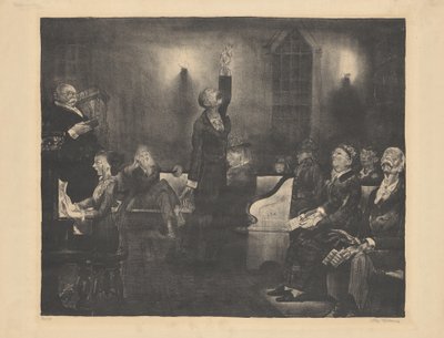 Dua Toplantısı, ikinci taş by George Bellows