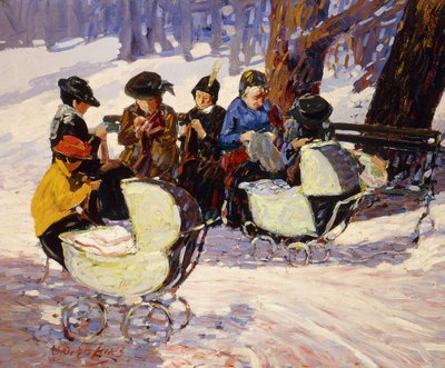 Örgücüler, Yüksek Köprü Parkı by George Benjamin Luks