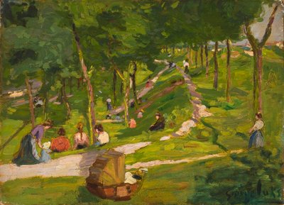 New York Parkı by George Benjamin Luks