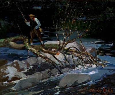Alabalık Avı, "The Screecher," Rossignol Gölü, Nova Scotia by George Benjamin Luks