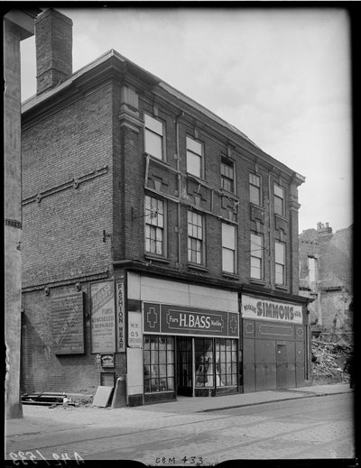 5-5A Fleet Caddesi, Coventry, 1941. by George Bernard Mason
