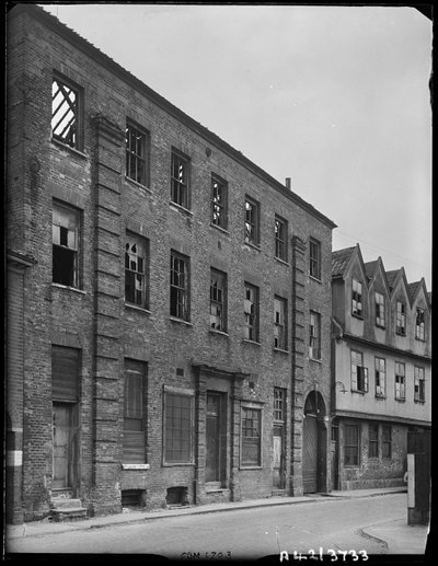 Norfolk Demir İşleri, Coslany Caddesi, Norwich, Norfolk, 1942. by George Bernard Mason