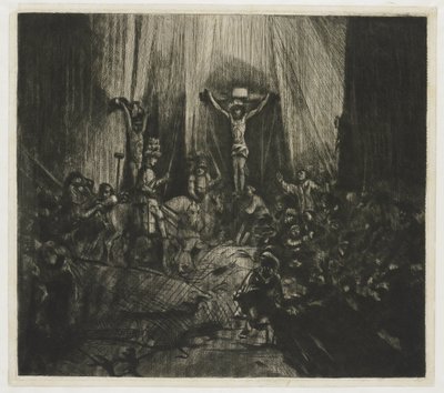 İki Hırsız Arasında Çarmıha Gerilmiş İsa: 'Üç Haç' by George Bickham (II)