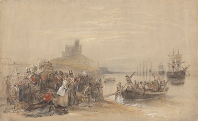 Birliklerin Bindiği Kıyı Manzarası by George Bryant Campion