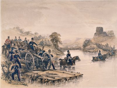 ?Kraliyet Topçusu?, nehir geçişi, 1854 dolaylarında by George Bryant Campion