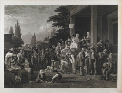 “İlçe Seçimi”nden Kanıt 17 by George Caleb Bingham