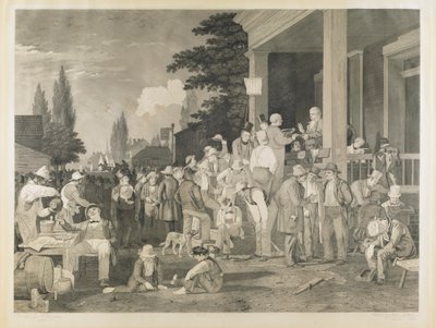“İlçe Seçimi”nden Kanıt 5 by George Caleb Bingham