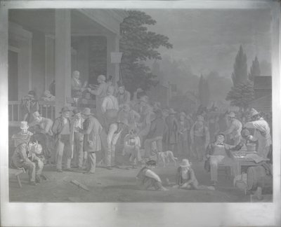 “İlçe Seçimi” için Çelik Levha by George Caleb Bingham