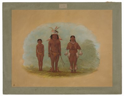 Bir Chetibo Ailesi by George Catlin