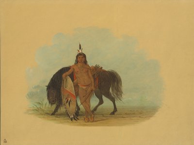 Atını Dinleyen Bir Cheyenne Savaşçısı, 18611869. by George Catlin