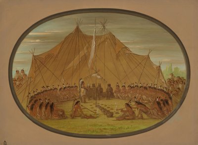 Bir Köpek Bayramı - Sioux, 18611869. by George Catlin
