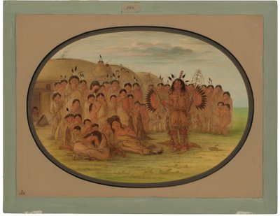 Mandan Tıp Adamı by George Catlin