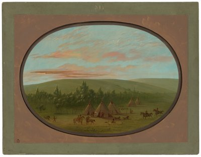 Bir Siyu Köyü by George Catlin