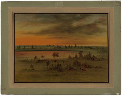 Bir Siyu Savaş Partisi by George Catlin