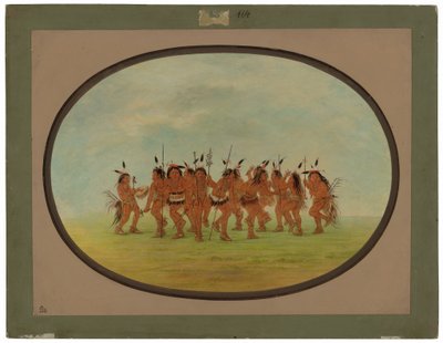 eğlenceli dans - sioux by George Catlin