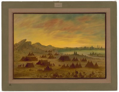 Bir Apaçi Köyü by George Catlin